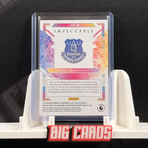 Jarrad Branthwaite - Panini Impeccable Premier League Soccer 2023-24 - Image 2