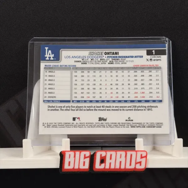 Shohei Ohtani - Topps Chrome Baseball 2025 - Image 2