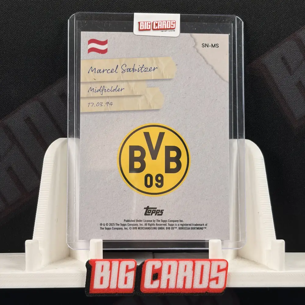 Marcel Sabitzer - Topps Focus Borussia Dortmund 2025 - Image 2