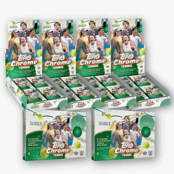 2026 Topps Chrome Tennis x4 Hobby box + 2026 Topps Chrome Tennis x2 Breakers Delight #872 - Image 2